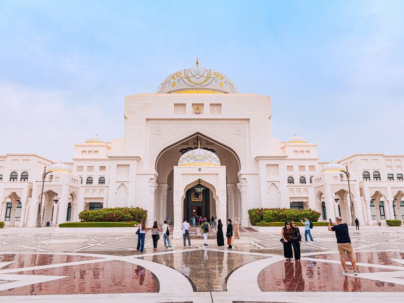 Entrance archway of Qasr Al Watan palace, Abu Dhabi